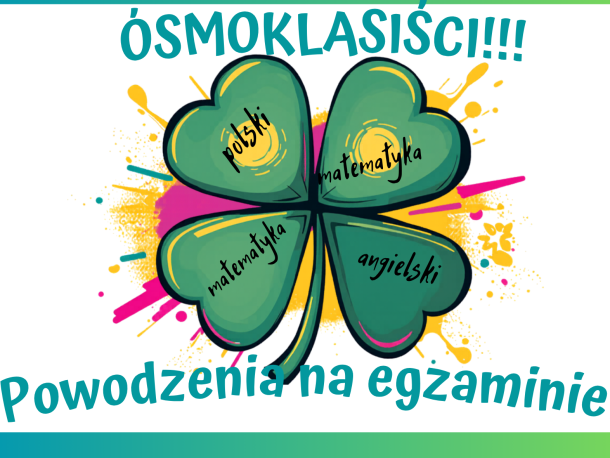 Obraz przedstawia Egzamin ósmoklasistów