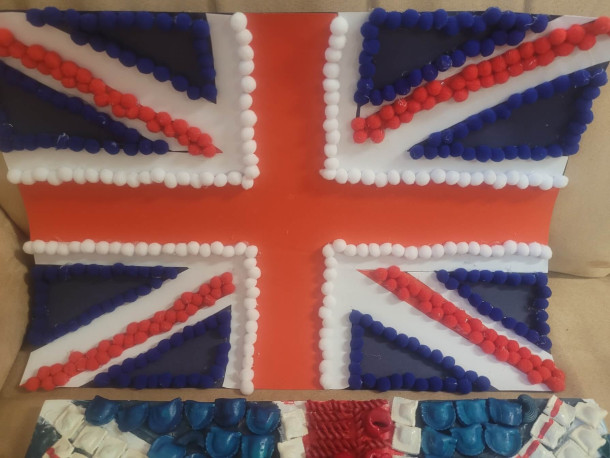 Obraz przedstawia Rozstrzygnięcie Konkursu Plastyczno-Kulturowego UNION JACK